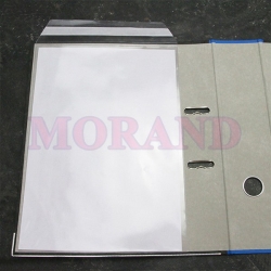 Samoprzylepna kieszeń foliowa z klapką 40mm pionowa A4