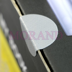Kółka samoprzylepne z tkaniny srebrne do zaklejania oznaczania 25 mm 4000