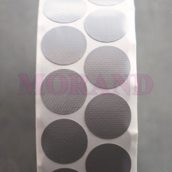 Kółka samoprzylepne z tkaniny srebrne do zaklejania oznaczania 15 mm 5000