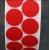 Kółka samoprzylepne z tkaniny czerwone do zaklejania oznaczania 15 mm 5000