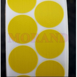 Kółka samoprzylepne z tkaniny żółte do zaklejania oznaczania 15 mm 5000