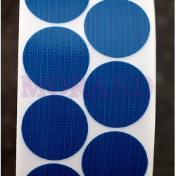 Kółka samoprzylepne z tkaniny niebieskie do zaklejania oznaczania 30 mm 2500