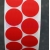 Kółka samoprzylepne z tkaniny czerwone do zaklejania oznaczania 30 mm 2500