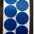 Kółka samoprzylepne z tkaniny niebieskie do zaklejania oznaczania 30 mm 2500