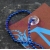Łańcuszek kulkowy perełkowy reklamowy niebieski 102 mm 2,4 mm 1 szt