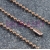 Łańcuszek kulkowy perełkowy reklamowy miedź antyczna 150 mm 2,4 mm 1 szt